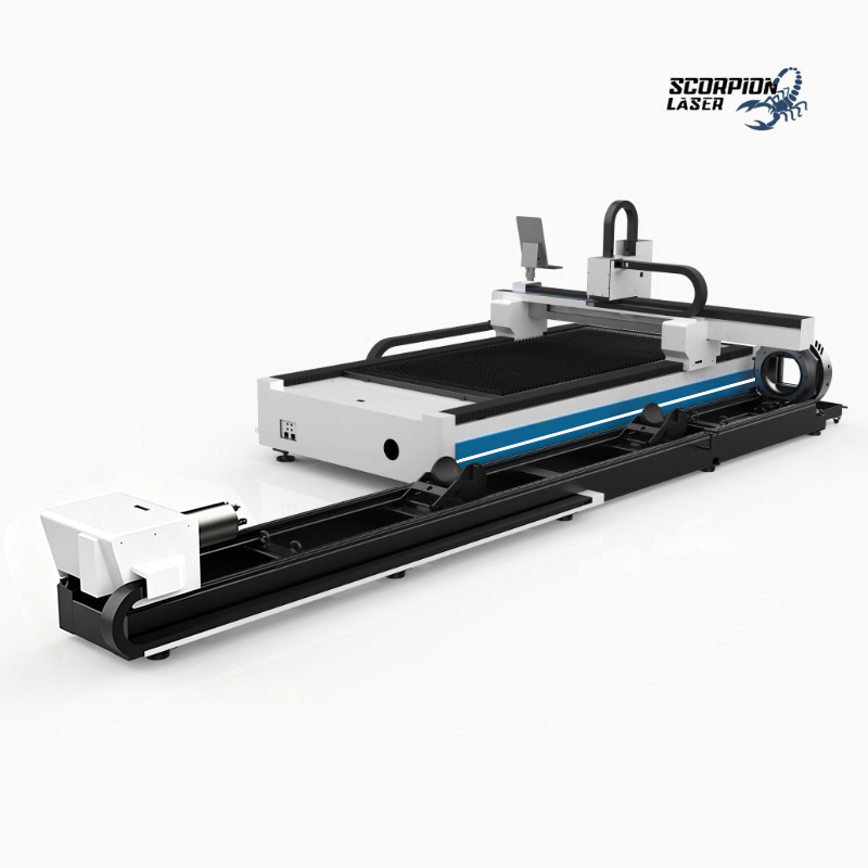 SL-ST Series 2-in-1 Fiber Laser Plate and Tube Cutting Machine | Integrated Sheet & Pipe CNC Laser Cutter