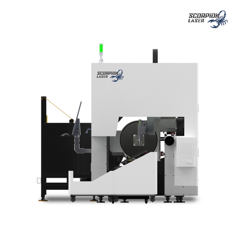 SL-TZ Series Side-Mounted Fiber Laser Tube Cutting Machine | Ultra-Short Tailing (≥60mm) CNC Pipe Cutter