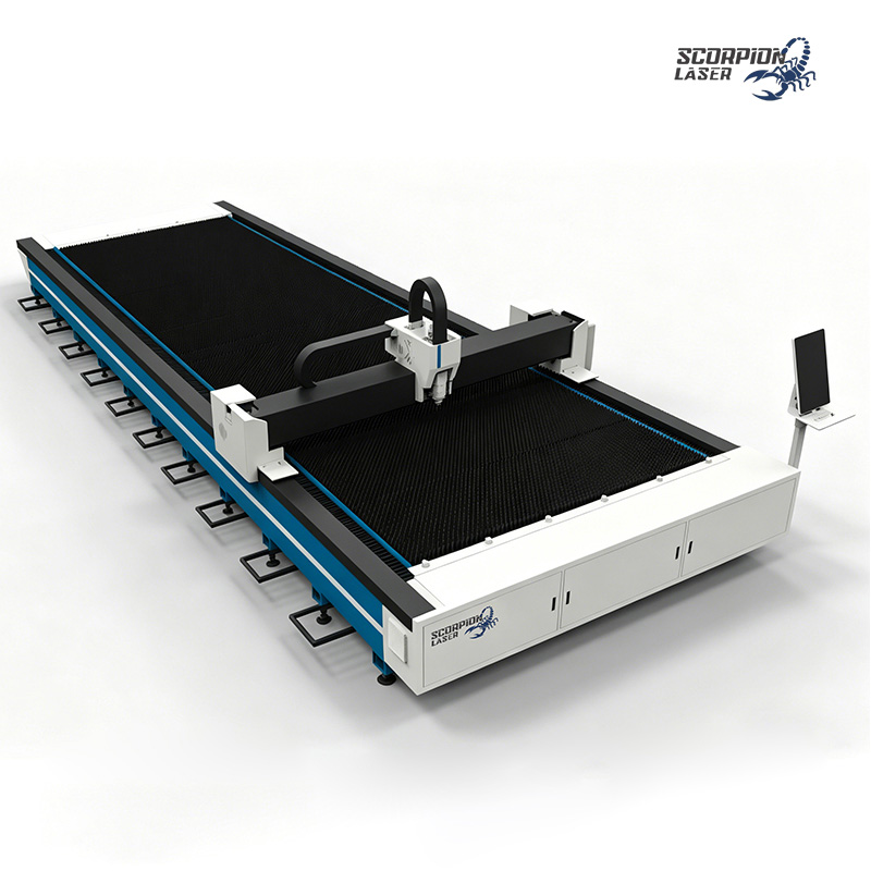 SL-S Series Single Table Fiber Laser Cutting Machine | Open-Type High-Speed CNC Sheet Metal Cutter (Up to 80kW)