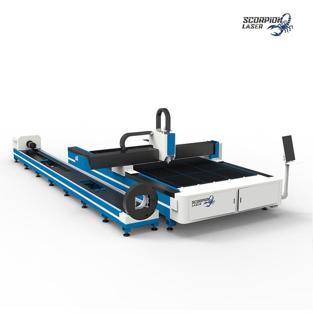 SL-ST Series 2-in-1 Fiber Laser Plate and Tube Cutting Machine | Integrated Sheet & Pipe CNC Laser Cutter
