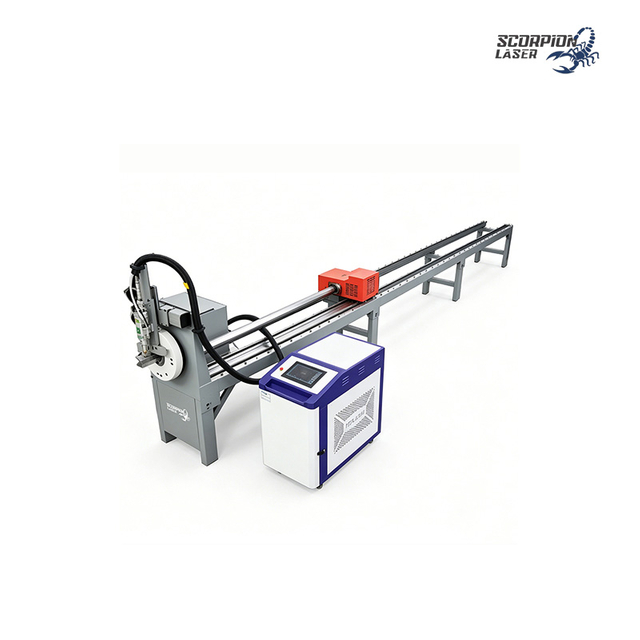 Simple Type Fiber Laser Tube Cutting Machine 100-240mm Chuck 3000mm 6000mm Single Phase Water Cooling CNC