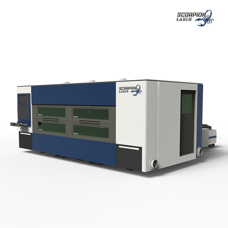 SL3015C Fully Enclosed Fiber Laser Cutting Machine for Precision Parts Aerospace Auto Parts 1500W-30000W CNC
