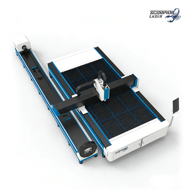 SL-ST Series 2-in-1 Fiber Laser Plate and Tube Cutting Machine | Integrated Sheet & Pipe CNC Laser Cutter