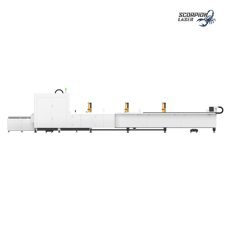 SL-TZ Series Side-Mounted Fiber Laser Tube Cutting Machine | Ultra-Short Tailing (≥60mm) CNC Pipe Cutter