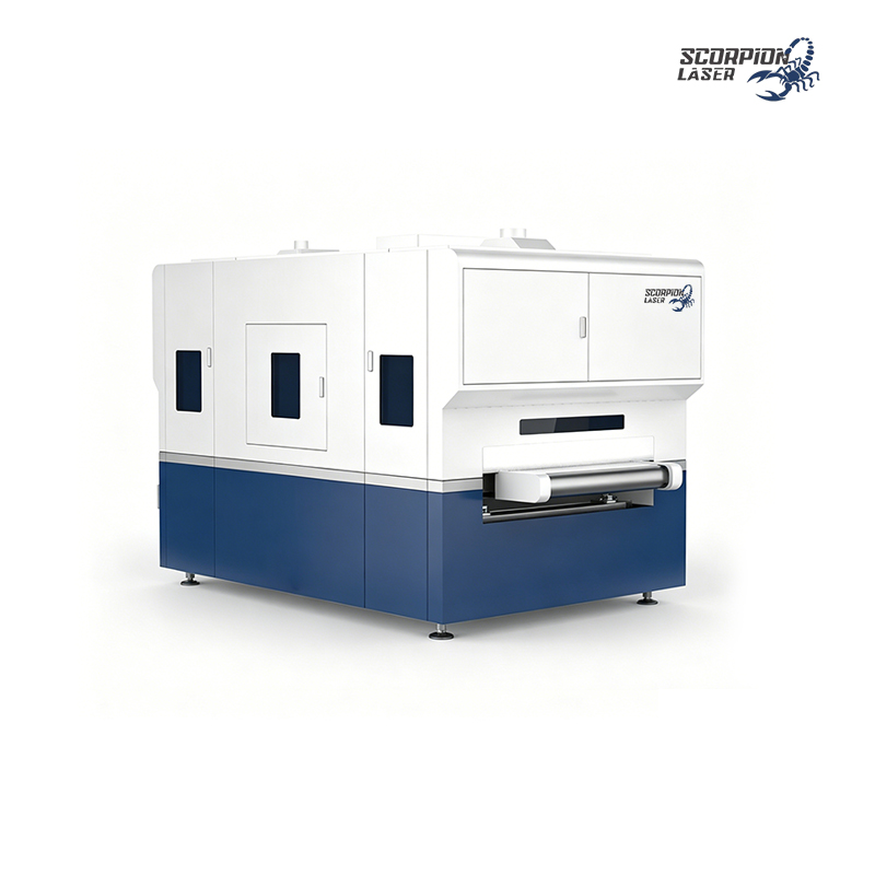 High-Performance Belt-Roller Brush Wire Drawing and Deburring Machine