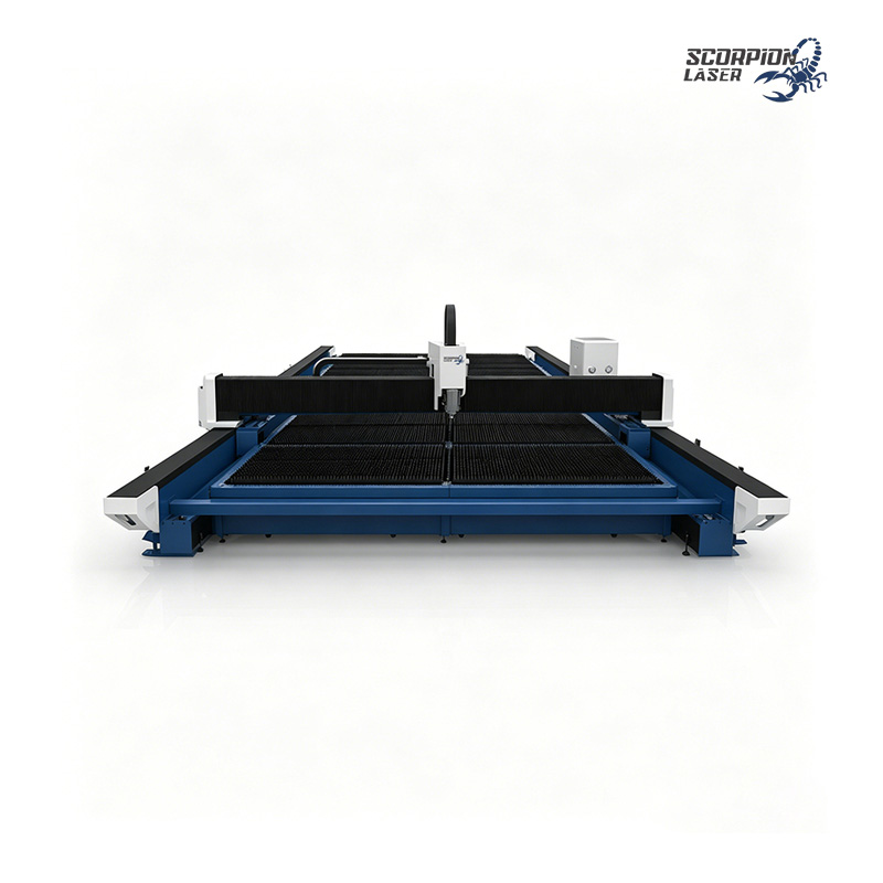SL-G Series Ultra-Large Format Ground Rail Fiber Laser Cutting Machine | 3D Bevel Cutting & Modular Spliced Bed (Up to 32m)