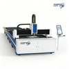SL-D Series Open Type Fiber Laser Cutting Machine with Double Exchange Table | High-Speed CNC Sheet Metal Cutter