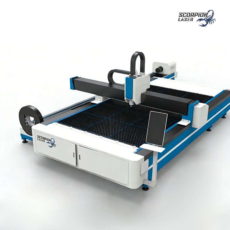 SL-ST Series 2-in-1 Fiber Laser Plate and Tube Cutting Machine | Integrated Sheet & Pipe CNC Laser Cutter