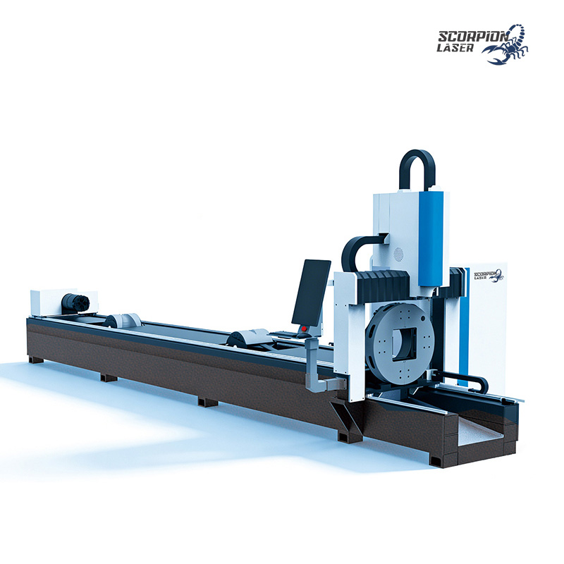 SL-TE Series Fiber Laser Tube Cutting Machine | Automatic CNC Pipe Fiber Laser Cutter for Metal Profiles