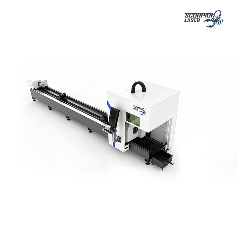SL-T Series Industrial Fiber Laser Tube Cutting Machine | High-Speed Automatic Pipe Cutter for Mass Production