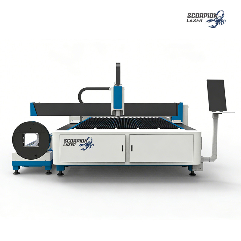 SL-ST Series 2-in-1 Fiber Laser Plate and Tube Cutting Machine | Integrated Sheet & Pipe CNC Laser Cutter