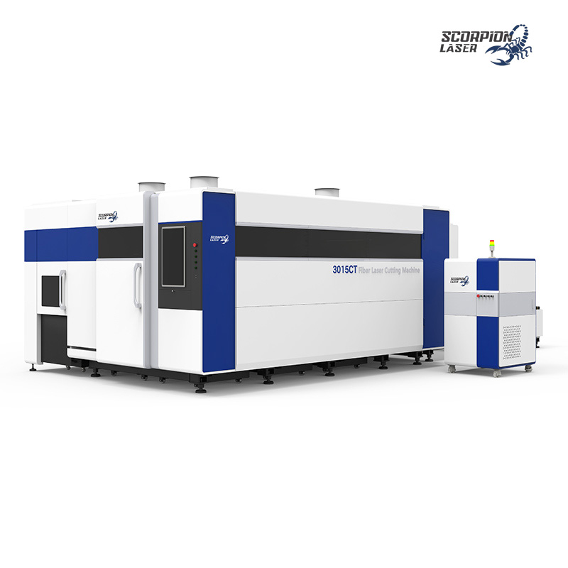SL-CT Series Full Protection 2-in-1 Fiber Laser Plate and Tube Cutter | Integrated Enclosed CNC Machine for Sheet & Pipe
