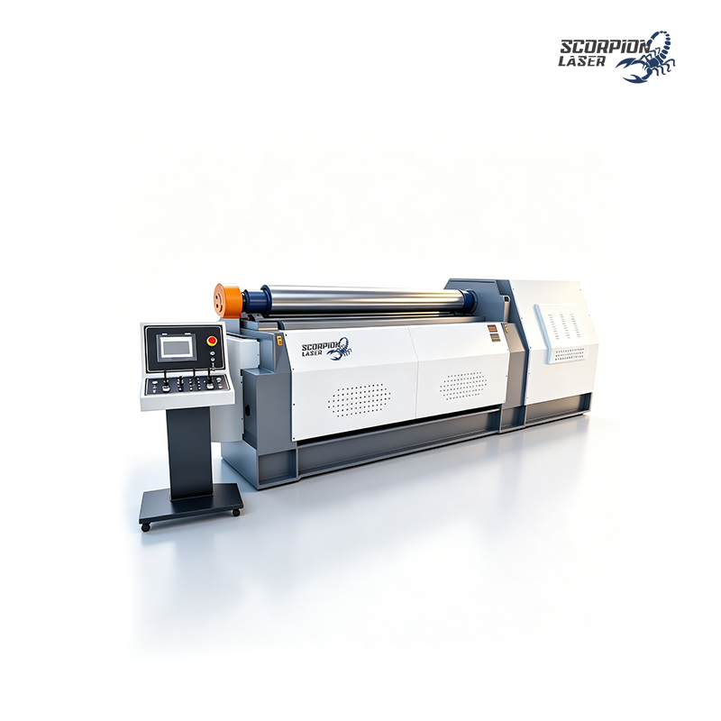 SLW12-25X2000 Fully Hydraulic CNC Four-Roll Plate Rolling Machine
