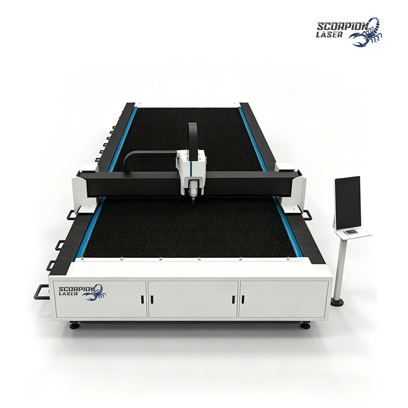 SL-S Series Single Table Fiber Laser Cutting Machine | Open-Type High-Speed CNC Sheet Metal Cutter (Up to 80kW)