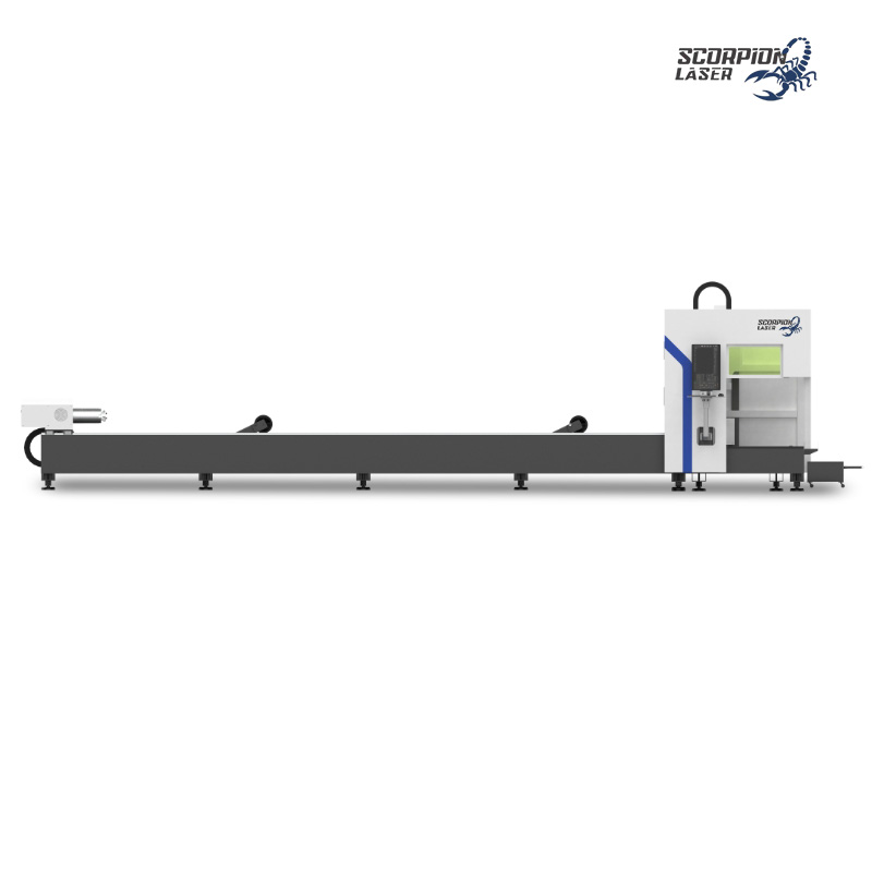 SL-T Series Industrial Fiber Laser Tube Cutting Machine | High-Speed Automatic Pipe Cutter for Mass Production