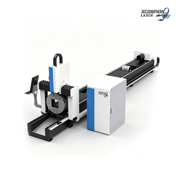 SL-TE Series Fiber Laser Tube Cutting Machine | Automatic CNC Pipe Fiber Laser Cutter for Metal Profiles